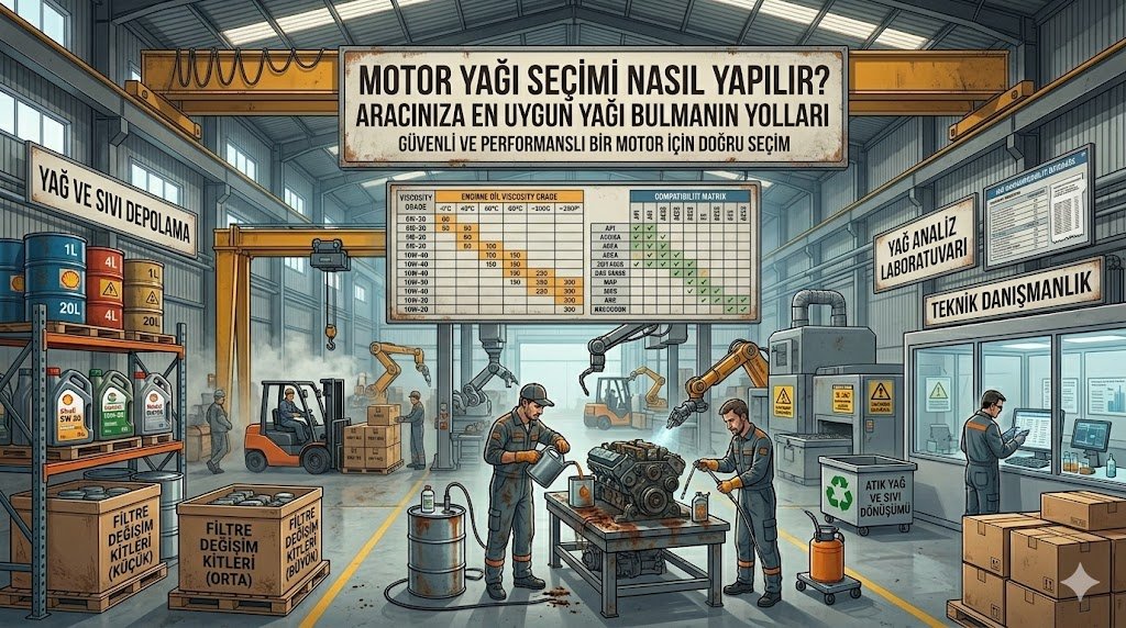 Motor Yağı Seçimi Nasıl Yapılır? Aracınıza En Uygun Yağı Bulmanın Yolları